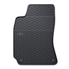 Tapis de sol en caoutchouc adapté pour Volkswagen Passat B5 Berline, SW (1996-2005) - tapis de voiture - noir - 4 pcs.