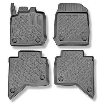 Tapis de sol en TPE adapté pour Isuzu D-Max Pick-Up (01.2021-....) - tapis de voiture - noir