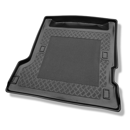 Tapis de coffre adapté pour Nissan Patrol GR II Y61 SUV (1998-2010) - bac de coffre - protection de coffre voiture - 5/7 places; 3e rangée soulevée