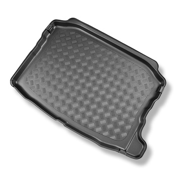 Tapis de coffre adapté pour Cupra Leon Mild-Hybrid Hayon (08.2022-....) - bac de coffre - protection de coffre voiture - coffre inférieur; modèles sans plancher amovible du coffre