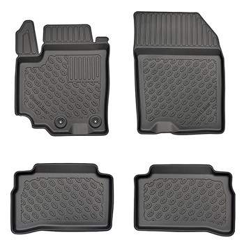 Tapis de sol en TPE adapté pour Suzuki Vitara Hybrid SUV (01.2020-....) - tapis de voiture - noir