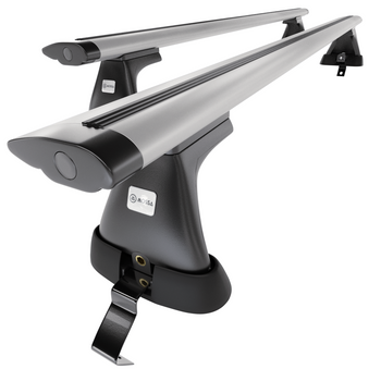 Barres de toit en aluminium adapté pour Skoda Octavia mk II Liftback (2009-2012)