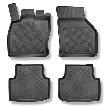 Tapis de sol en TPE adapté pour Volkswagen Golf VIII SW (11.2020-....) - tapis de voiture - noir