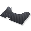 Tapis de sol en caoutchouc adapté pour Iveco Daily IV Van (2006-2011) - tapis de voiture - noir - 1 pc.