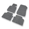 Tapis de Sol Velours adapté pour BMW 3 M3 IV E90 Berline (2007-2013) - Premium tapis de voiture - gris