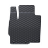 Tapis de sol en caoutchouc adapté pour Citroen C4 Aircross SUV (2012-2014) - tapis de voiture - noir - 4 pcs.