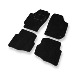 Tapis de Sol Velours adapté pour Seat Ibiza III Hayon (2002-2008) - Premium tapis de voiture - noir