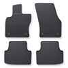 Tapis de sol en caoutchouc adapté pour Audi Q3 II SUV (2018-....) - tapis de voiture - noir - 4 pcs.