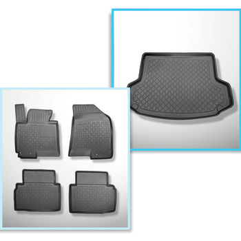 Kit tapis de coffre et tapis de voiture TPE pour: Hyundai ix35 III SUV (2010-06.2015)