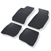 Tapis de sol en caoutchouc adapté pour Volkswagen Passat B5 Berline, SW (1996-2005) - tapis de voiture - noir - 4 pcs.