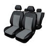 Housses de siège sur mesure adaptées pour Fiat 500 Hayon (2007-....) - housse siege voiture - couverture siege - gris