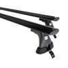 Barres de toit en aluminium adapté pour Dacia Sandero mk I Hayon (2007-2012) - Porte-Bagages de Voiture noir - toit normal