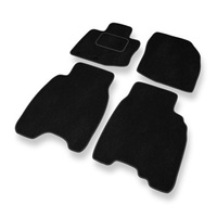 Tapis de Sol Velours adapté pour Honda Civic VIII (3 portes, 5 portes) (2006-2011) - Premium tapis de voiture - noir