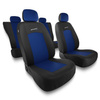 Housses de siège adaptées pour Alfa Romeo MiTo (2008-2018) - housse siege voiture universelles - couverture siege - S-BL