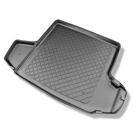 Tapis de coffre adapté pour Skoda Octavia III 5E Break (05.2013-05.2020) - bac de coffre - protection de coffre voiture - coffre supérieur (seuil de chargement plat); avec cavité droite et gauche; possibilité de couper la cavité gauche