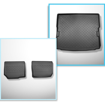 Kit tapis de coffre et tapis de voiture TPE pour: Opel Zafira B Monospace (05.20