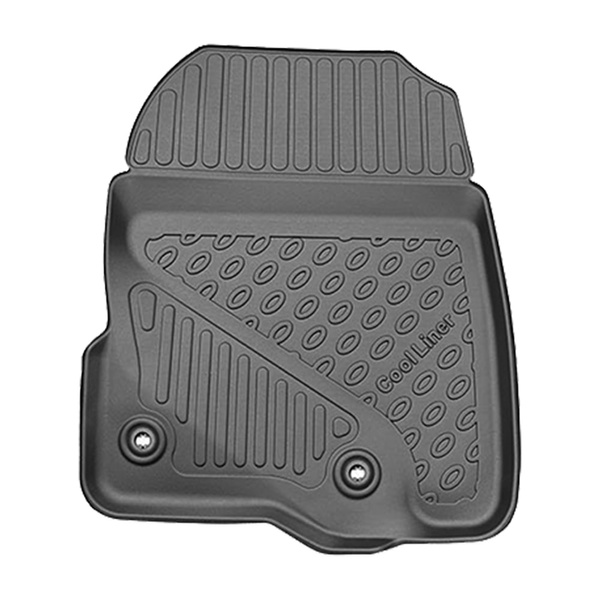 Tapis de sol en TPE adapté pour Honda CR-V VI Plug-in Hybrid (e:PHEV) SUV (08.2023-....) - tapis de voiture - noir