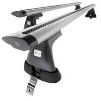 Barres de toit en aluminium adapté pour Dacia Sandero mk I Hayon (2007-2012) - Porte-Bagages de Voiture argent - toit normal