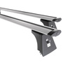 Barres de toit en aluminium adapté pour Opel Astra J mk IV OPC Coupé (2012-2015) - Porte-Bagages de Voiture argent - points de montage - (suivant le modèle de voiture ils peuvent se situer à différents endroits)