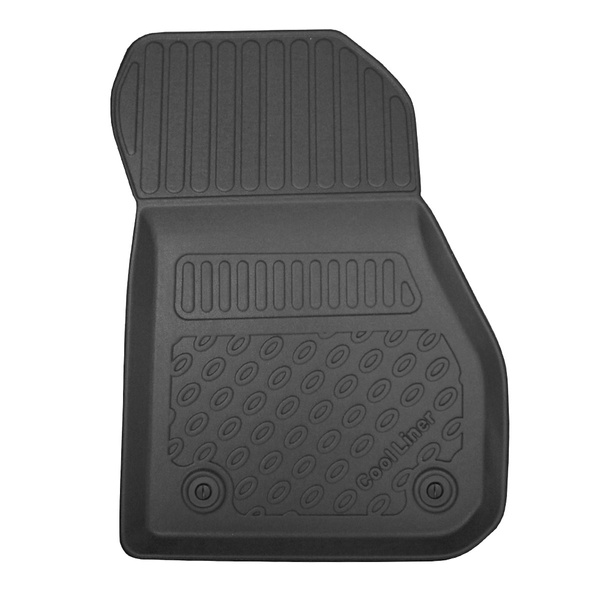 Tapis de sol en TPE adapté pour BMW 2 F46 Gran Tourer (03.2015-2021) - 5 ou 7 sièges; sans la troisième rangée de sièges - tapis de voiture - noir