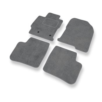 Tapis de Sol Velours adapté pour Toyota Prius II (2002-2009) - Premium tapis de voiture - gris