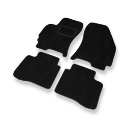 Tapis de Sol Velours adapté pour Ford Mondeo III Hayon, Break, Berline (2000-2007) - Premium tapis de voiture - noir