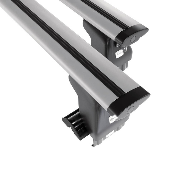 Barres de toit en aluminium adapté pour Hyundai i20 Hayon (2009-2015) - Porte-Bagages de Voiture argent - toit normal