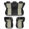 Housses de siège adaptées pour Alfa Romeo 156 I, II (1997-2007) - housse siege voiture universelles - couverture siege - CM-BE