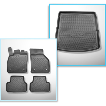 Kit tapis de coffre et tapis de voiture TPE pour: Volkswagen Golf VII SW (09.201