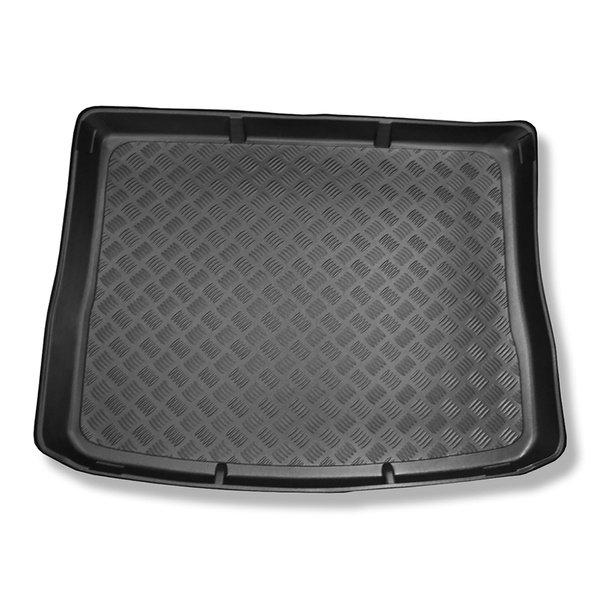 Tapis de coffre adapté pour Volkswagen Tiguan I SUV (07.2007-04.2016) - bac de coffre - protection de coffre voiture - coffre supérieur (seuil de chargement plat)
