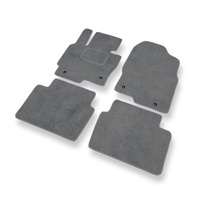 Tapis de Sol Velours adapté pour Mazda CX-5 I (2012-2017) - Premium tapis de voiture - gris
