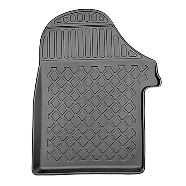 Tapis de sol en TPE adapté pour Mercedes-Benz EQV 300 Van (10.2020-....) - toutes les versions d'équipement; sans la troisième rangée de sièges; la partie avant doit être Coupee - tapis de voiture - noir