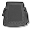 Tapis de coffre adapté pour BMW 5 E39 Berline (1996-06.2003) - bac de coffre - protection de coffre voiture - avec navigation et audio