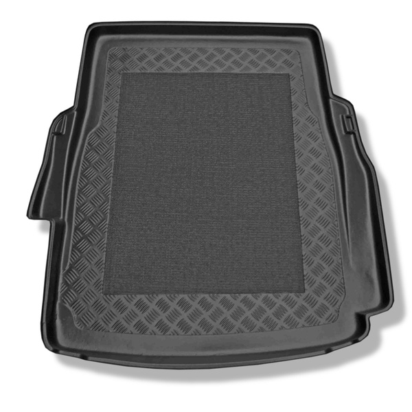 Tapis de coffre adapté pour BMW 5 E39 Berline (1996-06.2003) - bac de coffre - protection de coffre voiture - avec navigation et audio