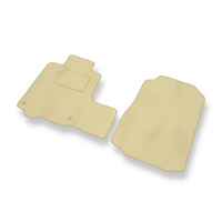 Tapis de Sol Velours adapté pour Honda CR-V III (2007-2012) - Premium tapis de voiture - beige