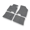 Tapis de Sol Velours adapté pour Hyundai i40 Berline, Tourer (2011-2019) - Premium tapis de voiture - gris
