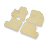 Tapis de Sol Velours adapté pour Toyota RAV4 II SUV (2000-2005) - Premium tapis de voiture - beige
