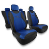 Housses de siège adaptées pour Audi A2 (1999-2005) - housse siege voiture universelles - couverture siege - TR-BL