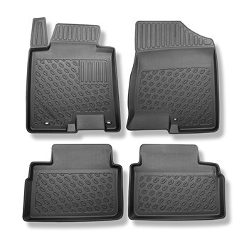 Tapis de sol en TPE adapté pour Hyundai i30 II CW (07.2012-06.2017) - tapis de voiture - noir