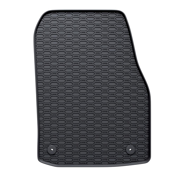 Tapis de sol en caoutchouc adapté pour Opel Astra H Caravan, Hayon, Cabriolet, Berline (2004-2013) - tapis de voiture - noir - 4 pcs.