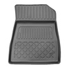 Tapis de sol en TPE adapté pour Renault Austral Mild Hybrid SUV (12.2022-....) - 5 sièges - tapis de voiture - noir