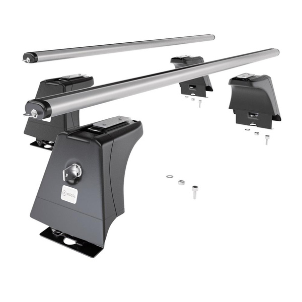 Barres de toit en aluminium adapté pour Peugeot Boxer II Van (2006-2014) - Porte-Bagages de Voiture argent - points de montage - (suivant le modèle de voiture ils peuvent se situer à différents endroits)