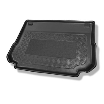 Tapis de coffre adapté pour Ford B-MAX Monospace (09.2012-11.2017) - bac de coffre - protection de coffre voiture - coffre supérieur (plancher double amovible du coffre en position haute)