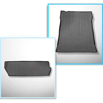 Kit tapis de coffre et tapis de voiture TPE pour: Mercedes-Benz Vito W447 Tourer