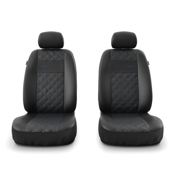 Housses de siège adaptées pour Fiat Qubo (2009-2019) - housse siege voiture universelles - couverture siege - PRF-BL