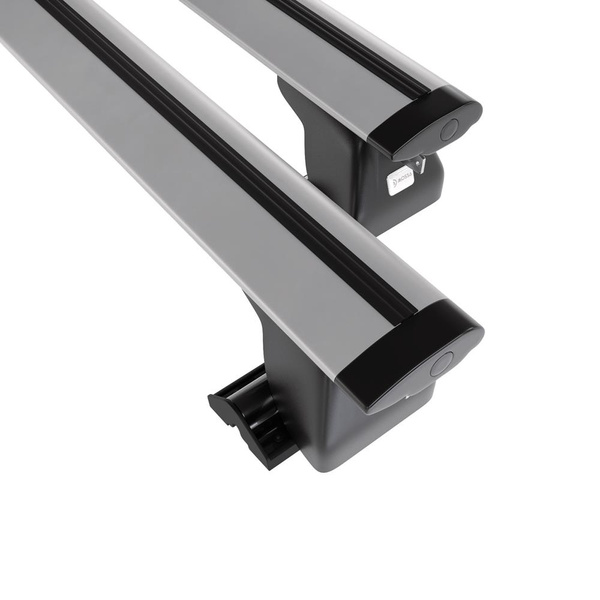 Barres de toit en aluminium adapté pour Volkswagen California T6 Van (2015-2021) - Porte-Bagages de Voiture argent - profil T