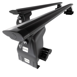 Barres de toit en aluminium adapté pour Hyundai Elantra mk III Liftback (2000-2006) - Porte-Bagages de Voiture noir - toit normal