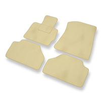 Tapis de Sol Velours adapté pour BMW X4 F26 (2013-2018) - Premium tapis de voiture - beige