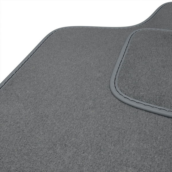 Tapis de Sol Velours adapté pour Volvo S40 II Berline (2004-2012) - Premium tapis de voiture - gris
