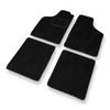 Tapis de Sol Velours adapté pour Fiat Uno II Hayon (1989-2002) - Premium tapis de voiture - noir